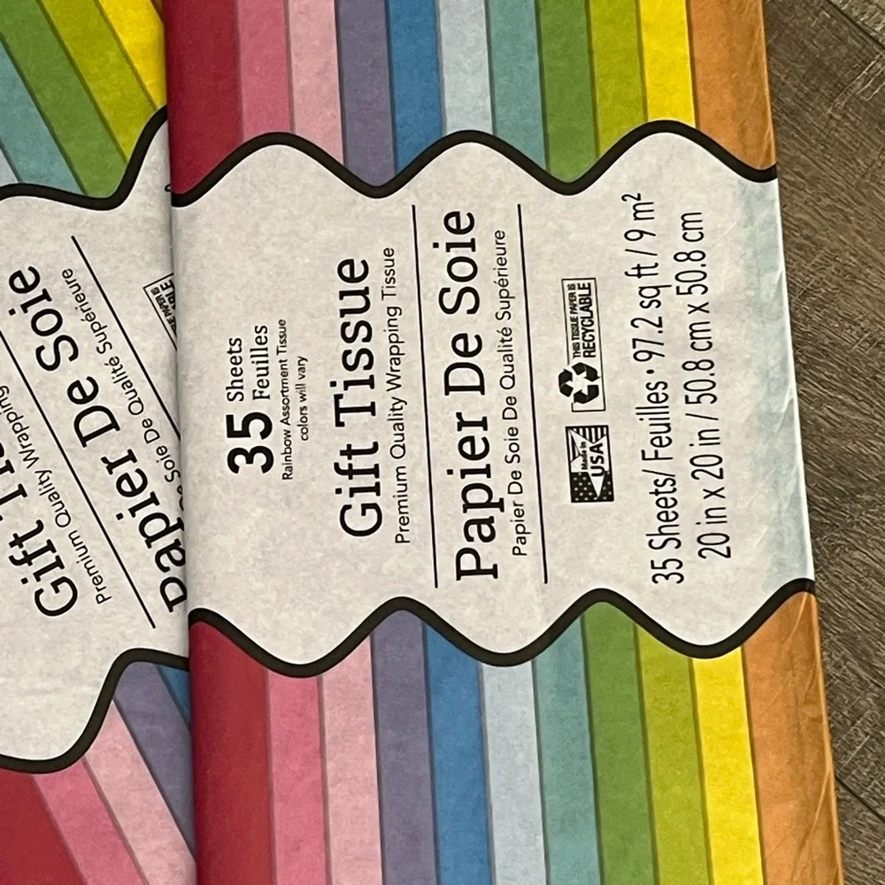 Colorful Gift Tissue Paper Set - 105 Sheets ~New~